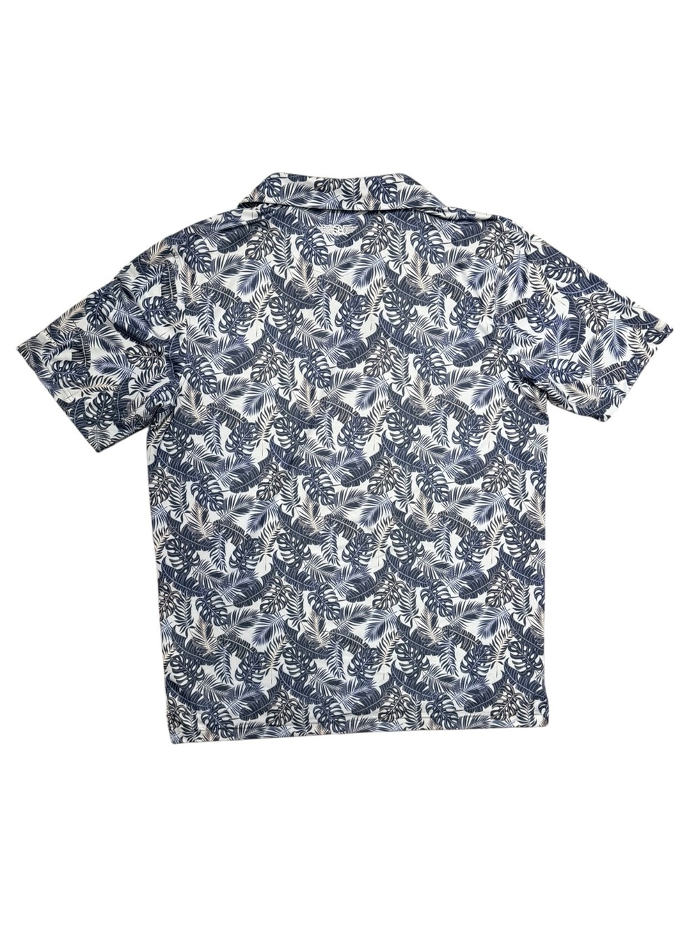Straight Down Performance Golf Polo Navy Tropical Print Men's Large - Picture 3 of 10